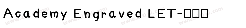 Academy Engraved LET字体转换